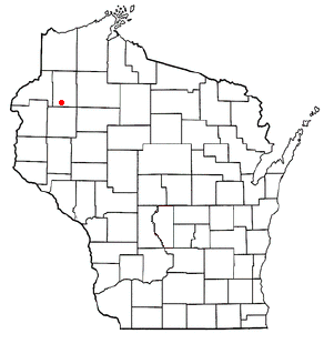 Location of Sarona, Wisconsin