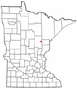Location of Tamarack, Minnesota