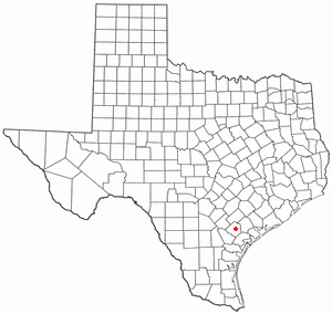 Location of Goliad, Texas