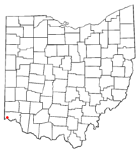 Location of Cleves, Ohio