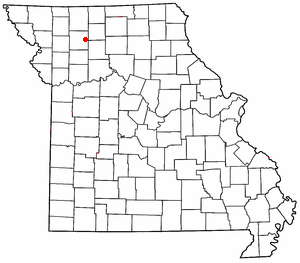 Location of Jamesport, Missouri