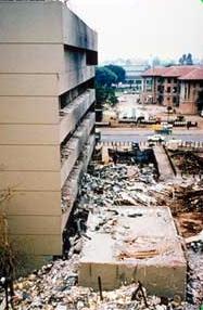 The embassy in Kenya after the bombing