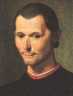 Detail of the portrait of Machiavelli, ca 1500, in the robes of a Florentine public official