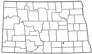 Location of Jud, North Dakota