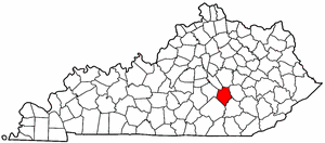 Image:Map of Kentucky highlighting Rockcastle County.png