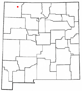 Location of Bloomfield, New Mexico