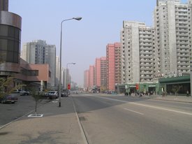 Changgwang Street in Pyongyang