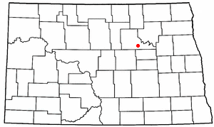 Location of Oberon, North Dakota