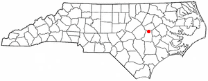 Location of Fremont, North Carolina