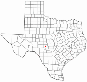 Location of Junction, Texas
