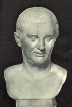 Cicero at about age 60, from an ancient marble bust