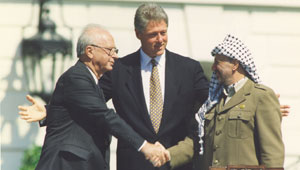 , , and  during the Oslo Accords on , .