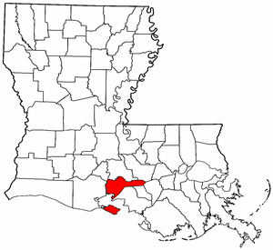 Image:Map of Louisiana highlighting Iberia Parish.png