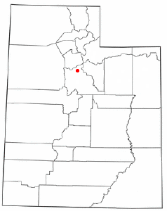 Location of Cedar Hills, Utah