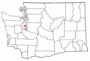 Location of Erlands Point-Kitsap Lake, Washington