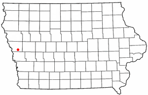 Location of Moorhead, Iowa