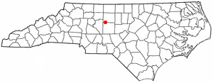 Location of Archdale, North Carolina