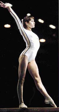 Comaneci at the 1976 Montreal Olympics