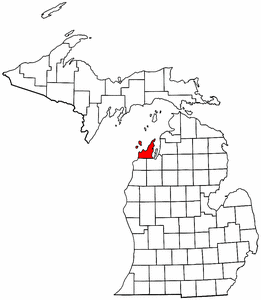 Image:Map of Michigan highlighting Leelanau County.png