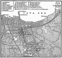 1888 German Map of Batavia (now Jakarta)