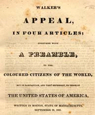 Cover of David Walker's Appeal to the Colored Citizens of the World
