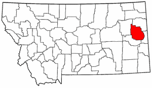 Image:Map of Montana highlighting Dawson County.png