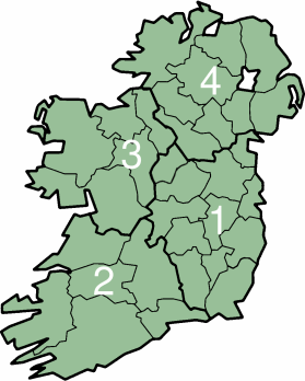 Ireland consists of four provinces