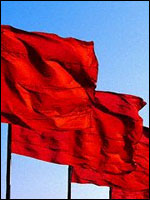 The color  and particularly the  are traditional symbols of Socialism.