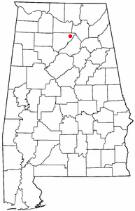 Location of Baileyton, Alabama