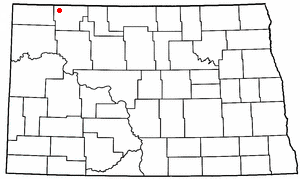 Location of Columbus, North Dakota