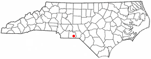 Location of Morven, North Carolina
