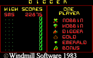 Main screen of remastered Digger for Windows, called Windig.