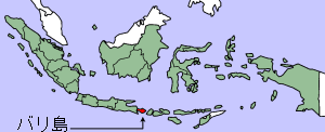 Map showing Bali within Indonesia