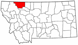 Image:Map of Montana highlighting Glacier County.png