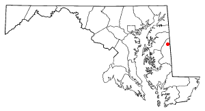 Location of Goldsboro, Maryland