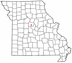 Location of Bunceton, Missouri