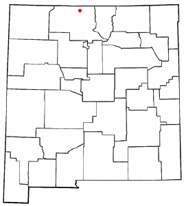 Location of Chama, New Mexico