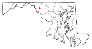 Location of Myersville, Maryland