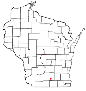Location of Stoughton, Wisconsin