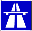 German Autobahn sign