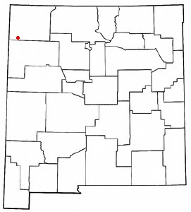 Location of Naschitti, New Mexico