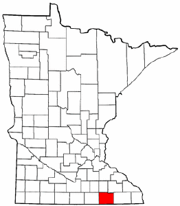 Image:Map of Minnesota highlighting Mower County.png