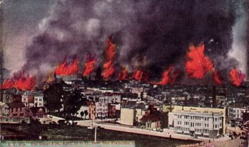 Fires after the quake