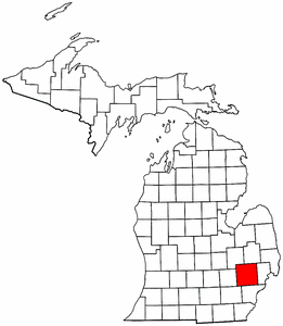 Image:Map of Michigan highlighting Oakland County.png