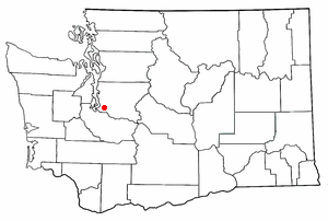 Location of Lakeland North, Washington