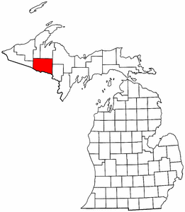 Image:Map of Michigan highlighting Iron County.png