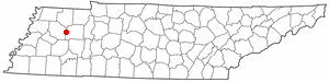 Location of Atwood, Tennessee