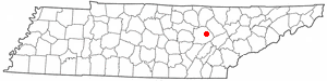 Location of Fairfield Glade, Tennessee