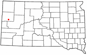 Location of Newell, South Dakota