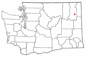 Location of Chewelah, Washington